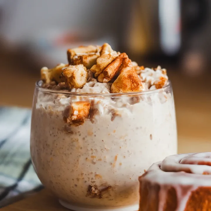 Delicious Cinnamon Roll Overnight Oats Recipe