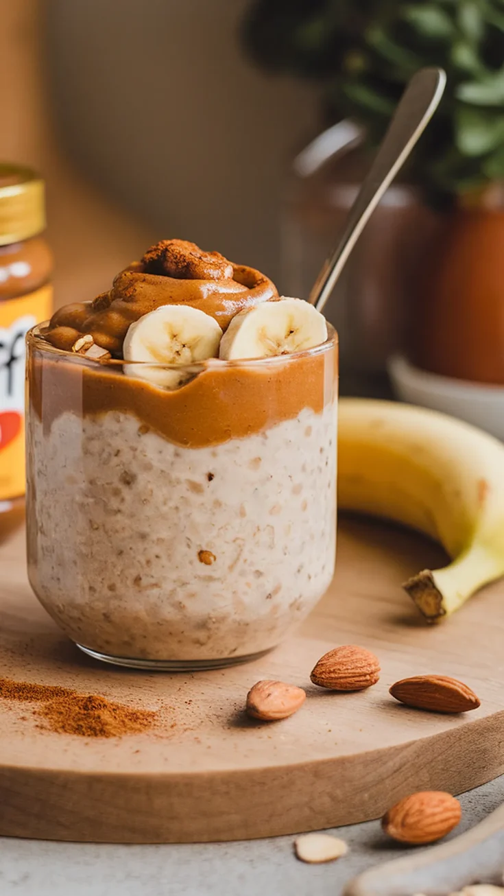 easy biscoff overnight oats