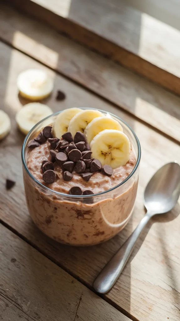 Chocolate Banana Overnight Oats Recipe
