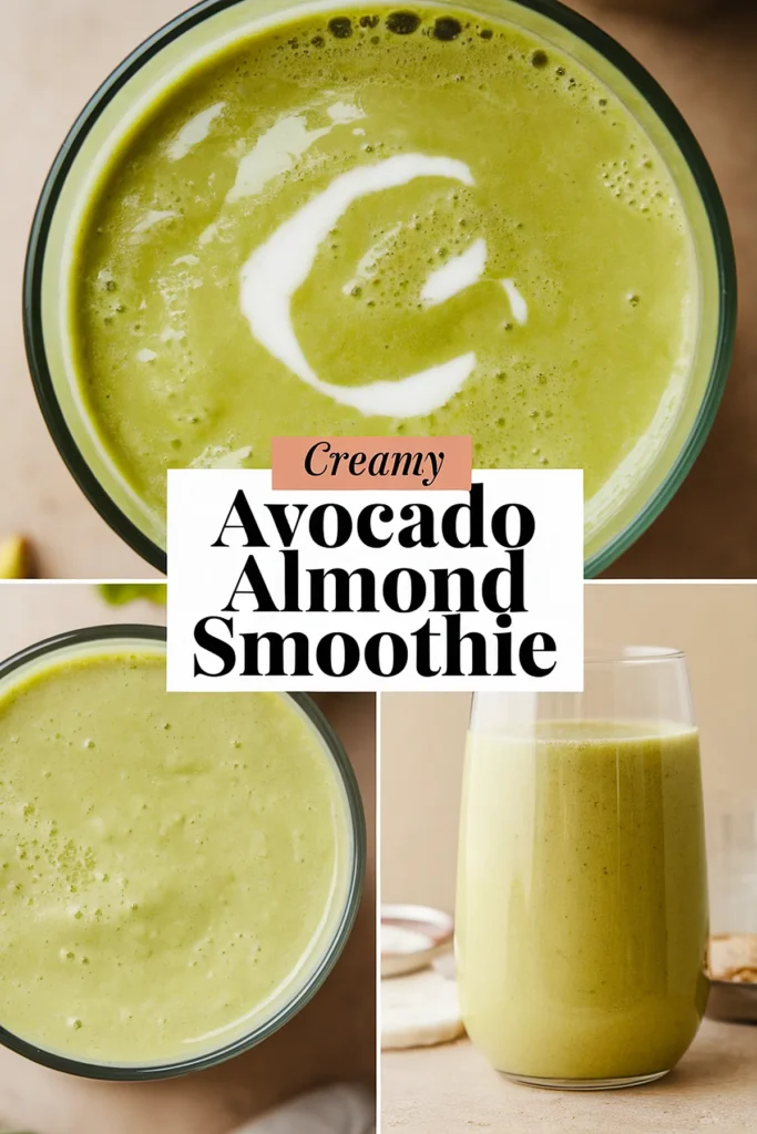 Creamy avocado smoothie