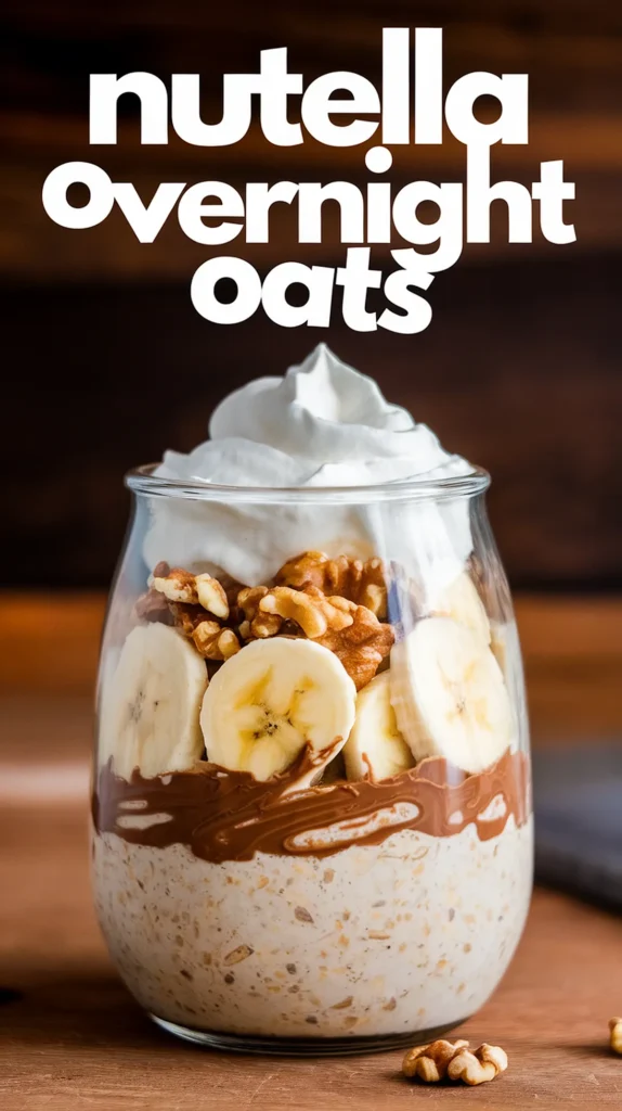 Nutella overnight oats