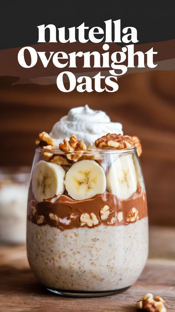 Nutella overnight oats