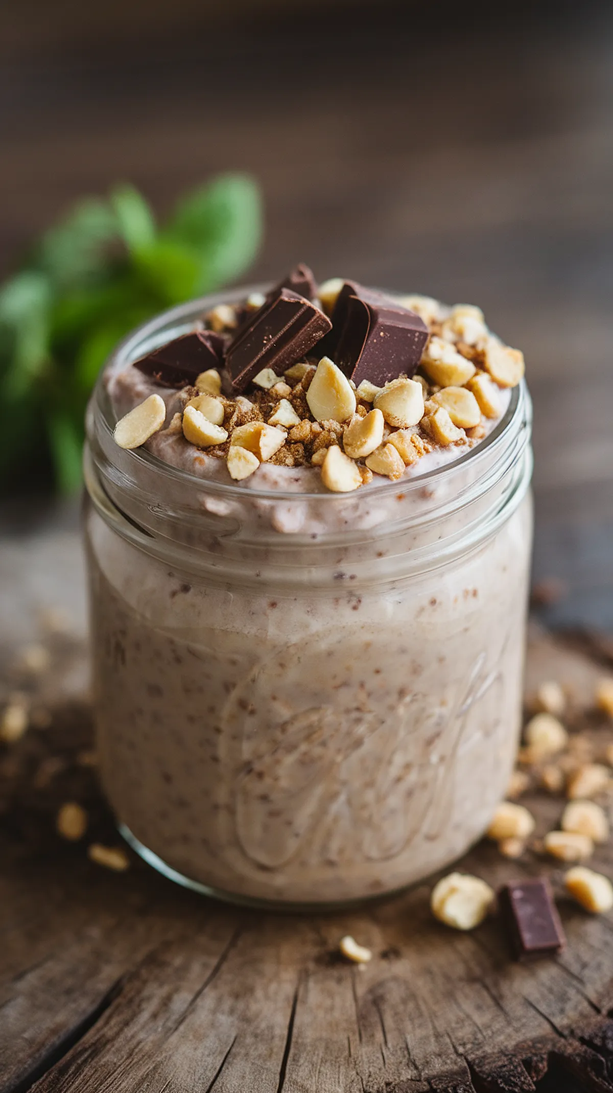 Snickers overnight oats recipe
