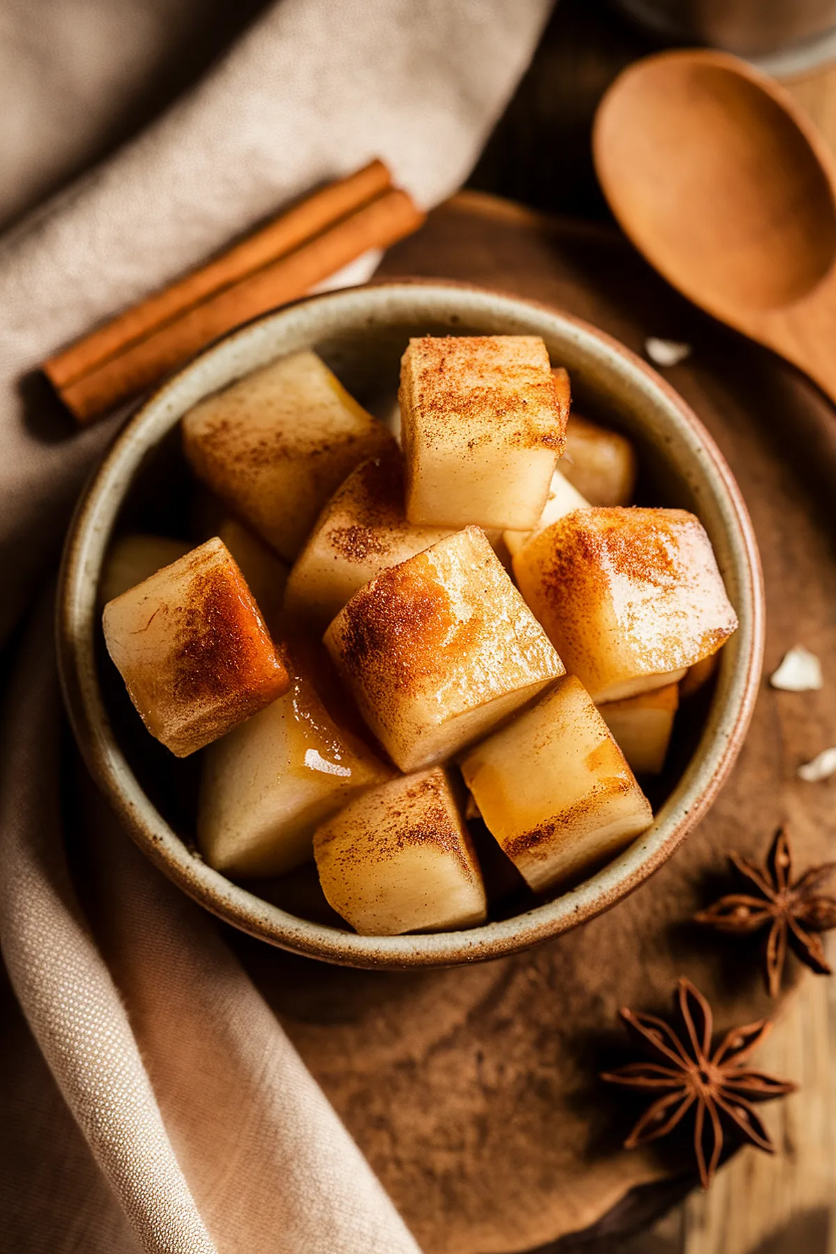 Cinnamon baked pears