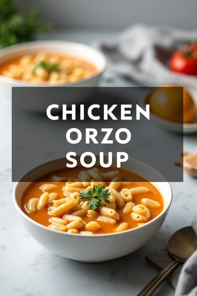 chicken orzo soup recipe