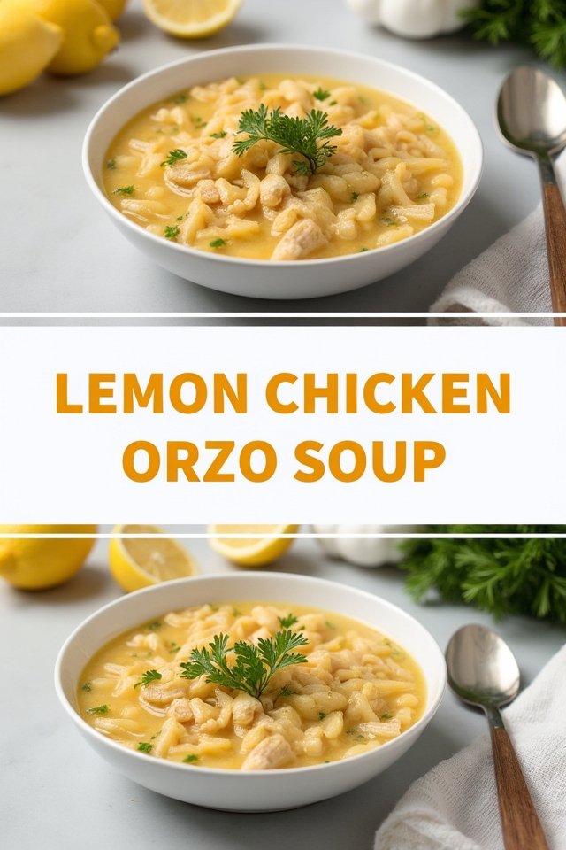 lemon chicken orzo soup