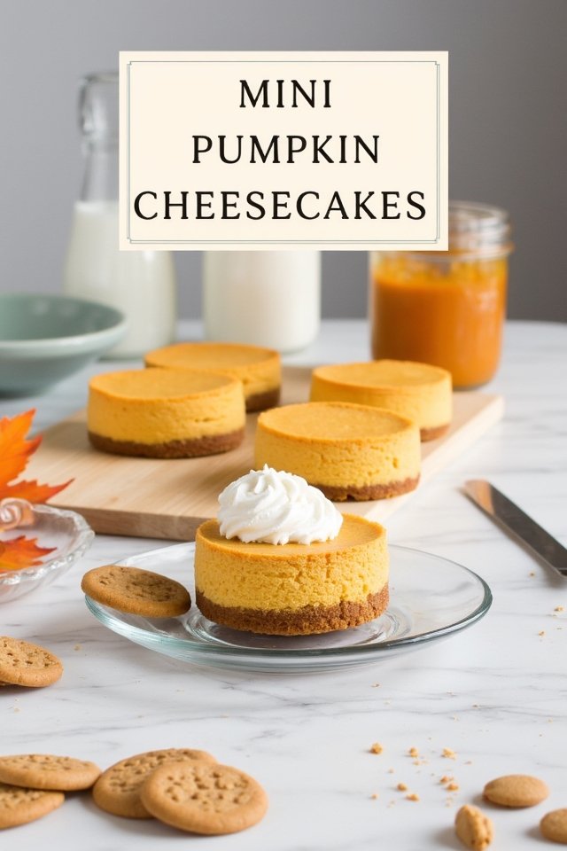 mini pumpkin cheesecakes recipe