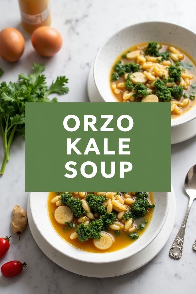 orzo kale soup preparation steps
