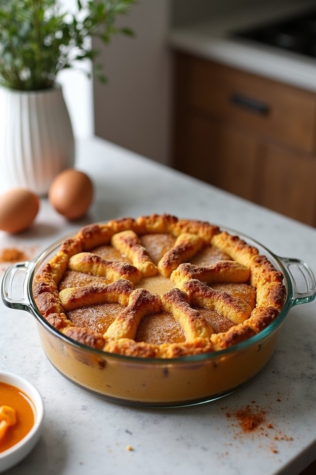 pumpkin flavored breakfast casserole delight