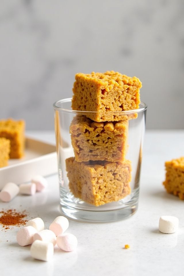 pumpkin flavored rice treats