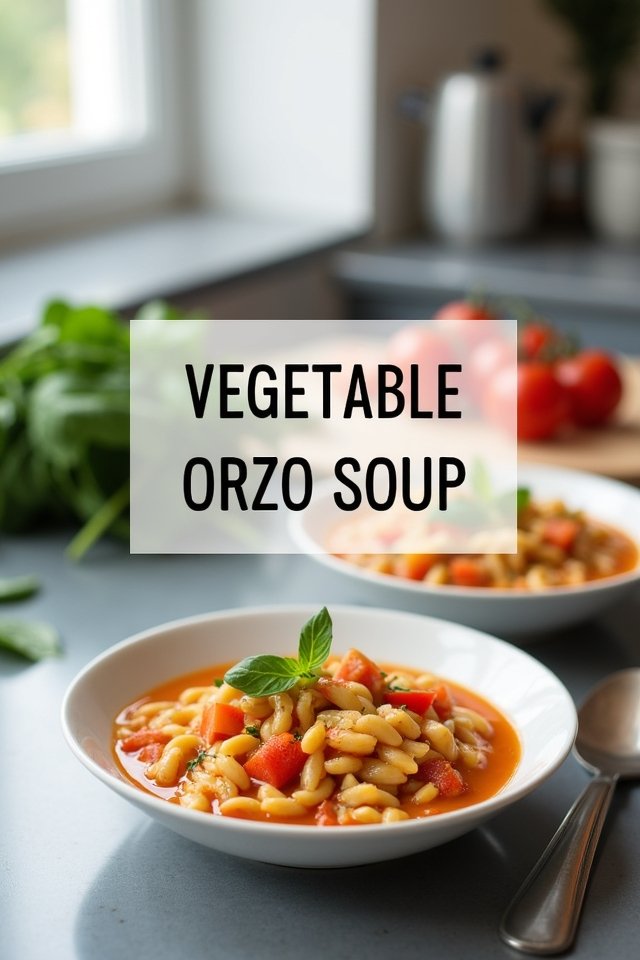 vegetable orzo soup recipe