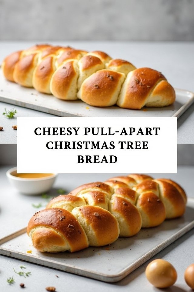Cheesy Pull-Apart Christmas Tree Bread
