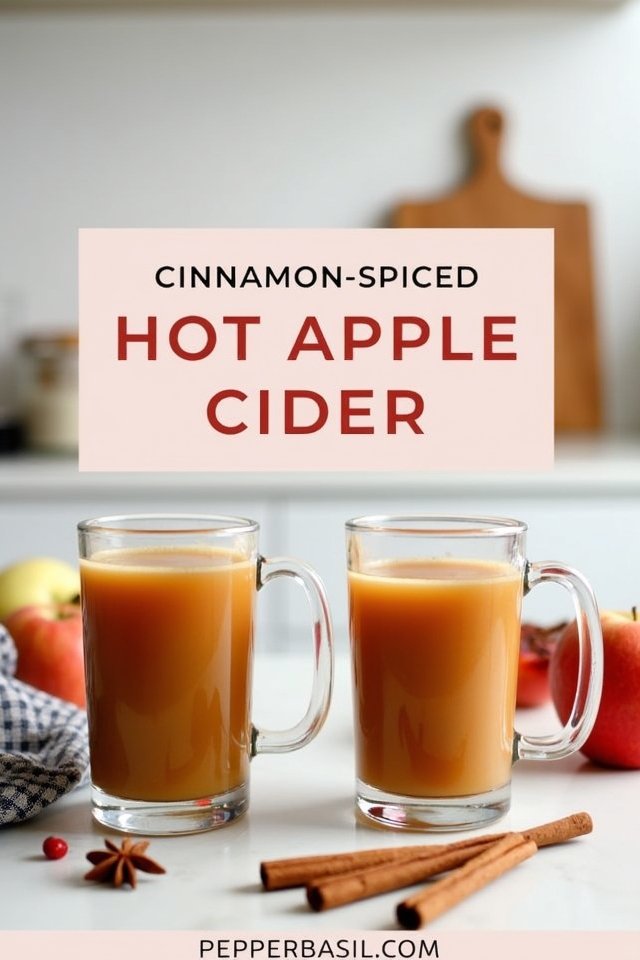 cozy cinnamon spiced hot cider