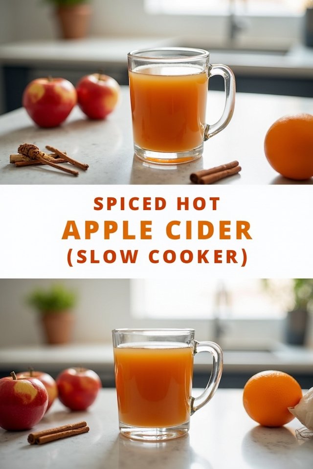 cozy spiced hot apple cider