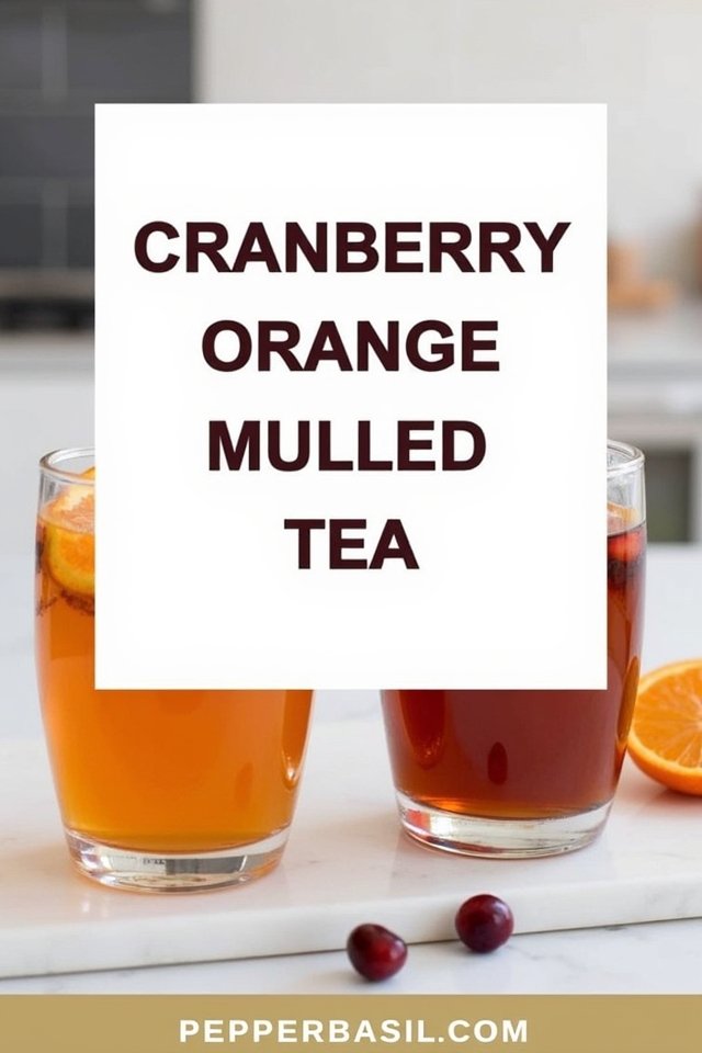 cranberry orange mulled tea