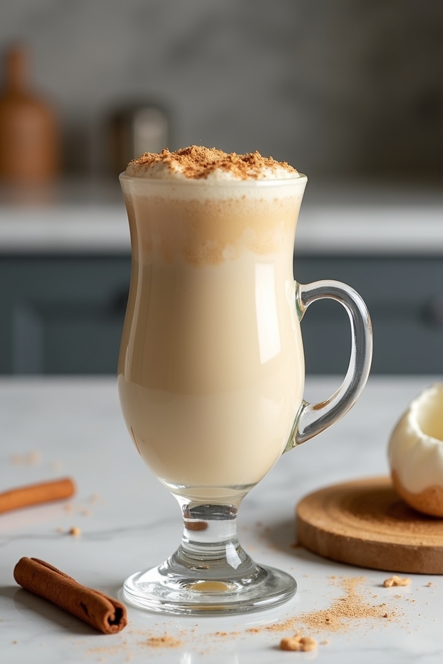 creamy spiced holiday beverage