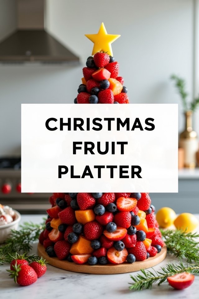 edible christmas tree centerpiece