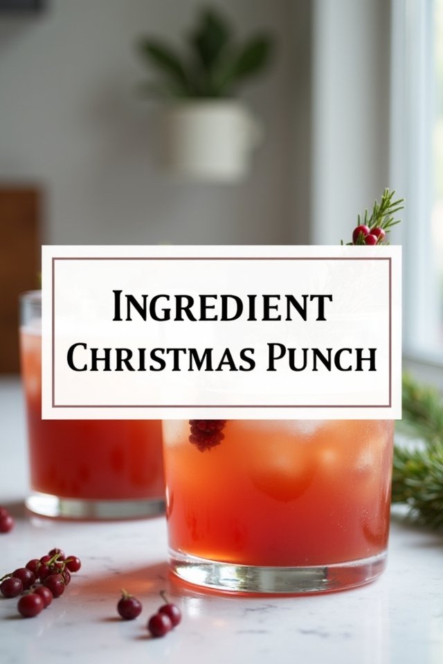 5-INGREDIENT CHRISTMAS PUNCH