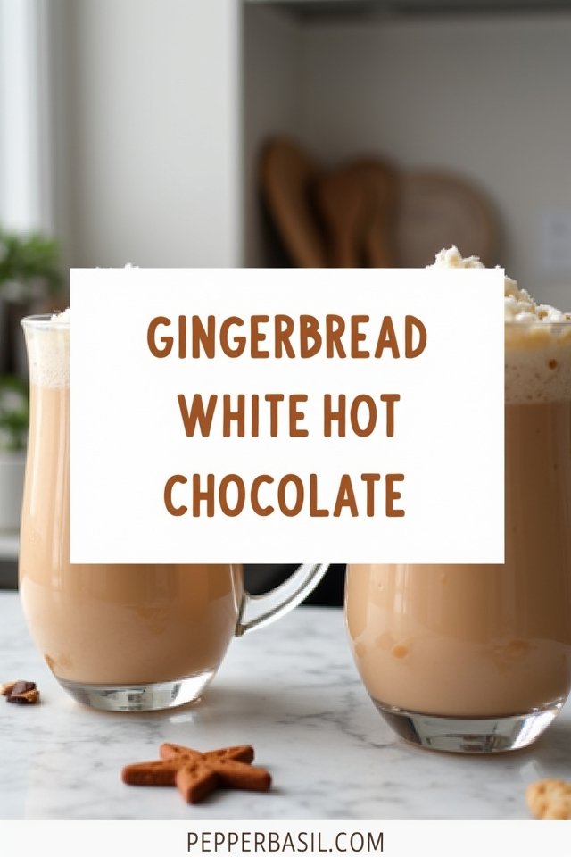 Gingerbread White Hot Chocolate