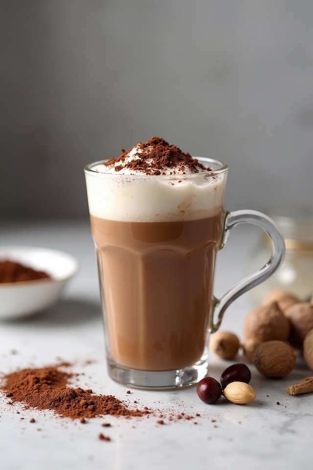 hazelnut mocha with chocolate