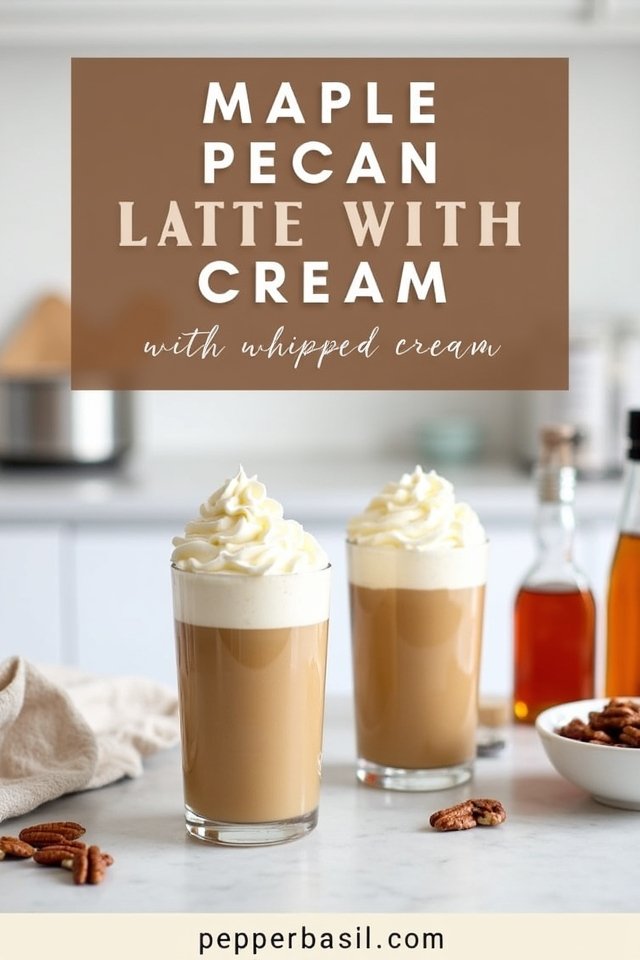 homemade maple pecan latte