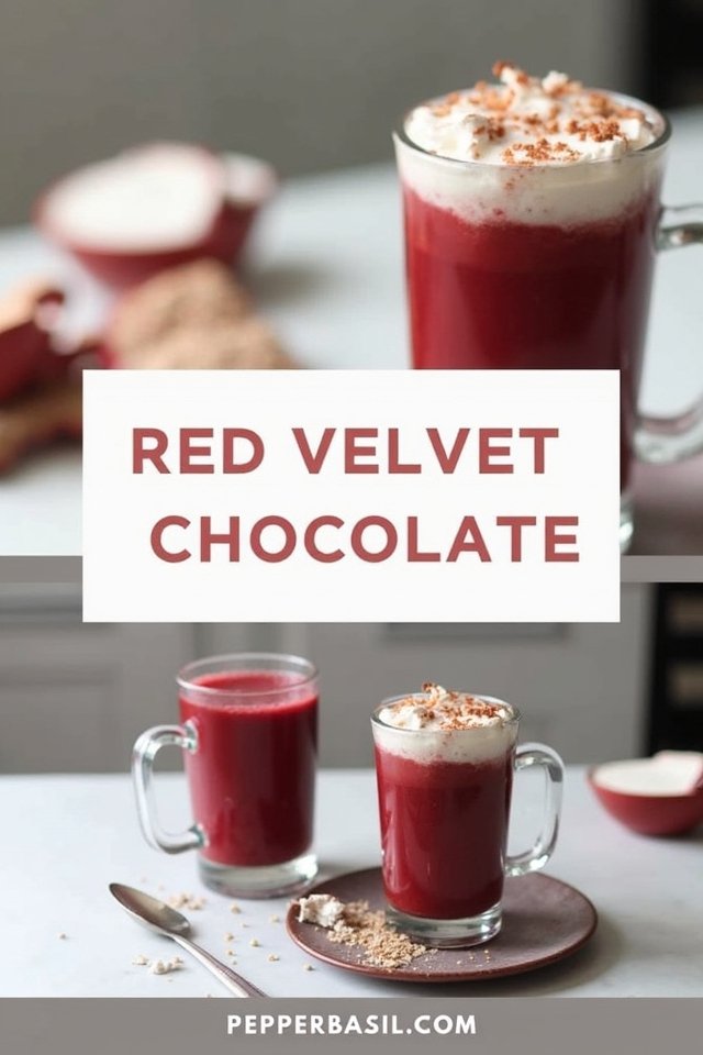 magical red velvet hot chocolate