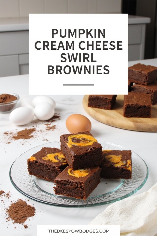 pumpkin cream cheese brownies