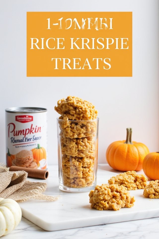 pumpkin rice krispies treats