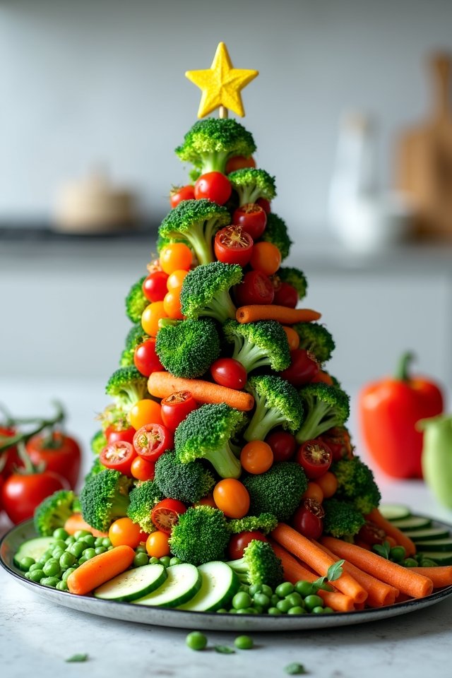 quick festive vegetable arrangement