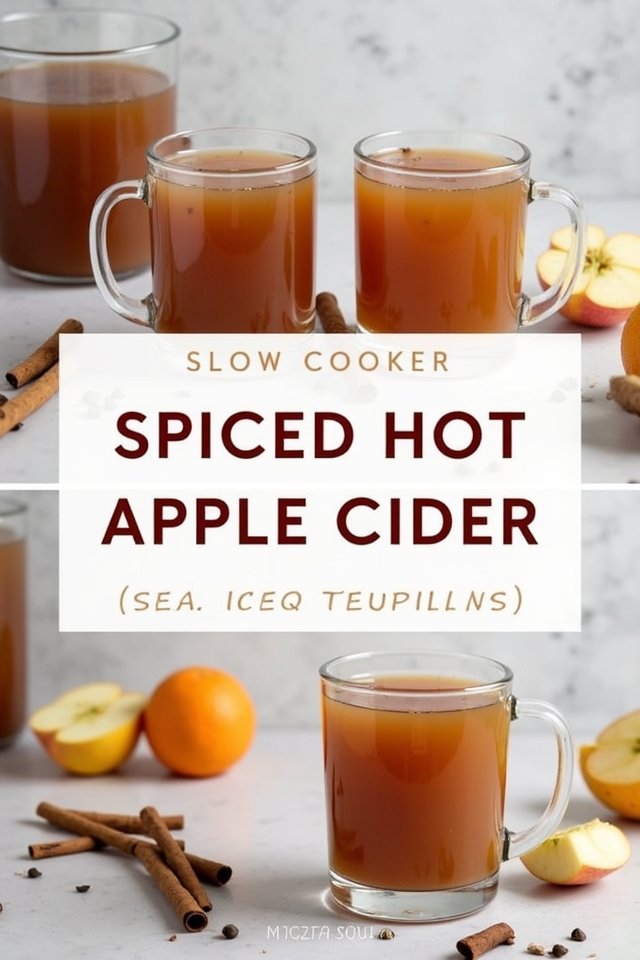 Spiced Hot Apple Cider Slow Cooker