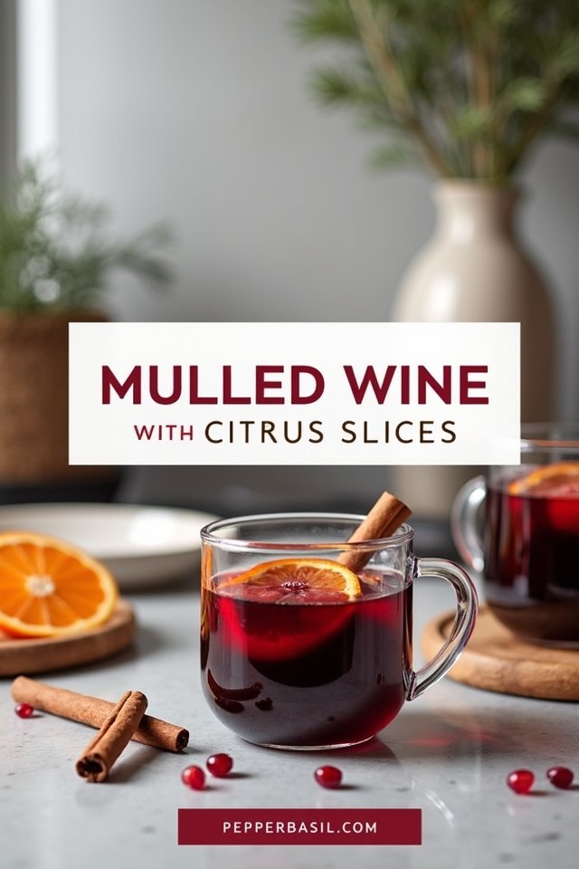 Mulled Wine With Citrus Slices