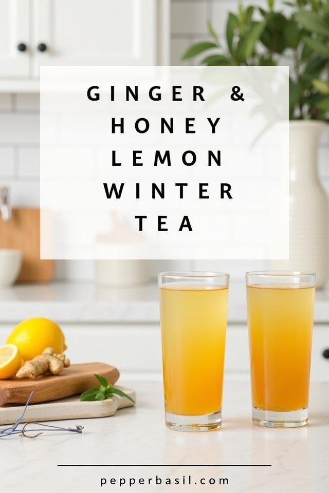 Ginger & Honey Lemon Winter Tea 