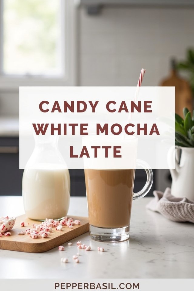 festive candy cane latte