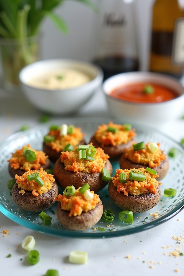 air fryer stuffed mushrooms