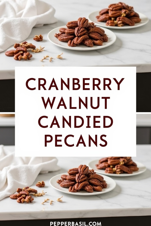 Cranberry walnut candied pecans
