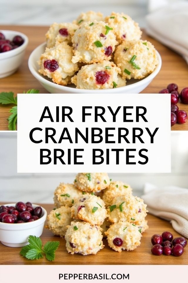 cranberry brie pastry bites