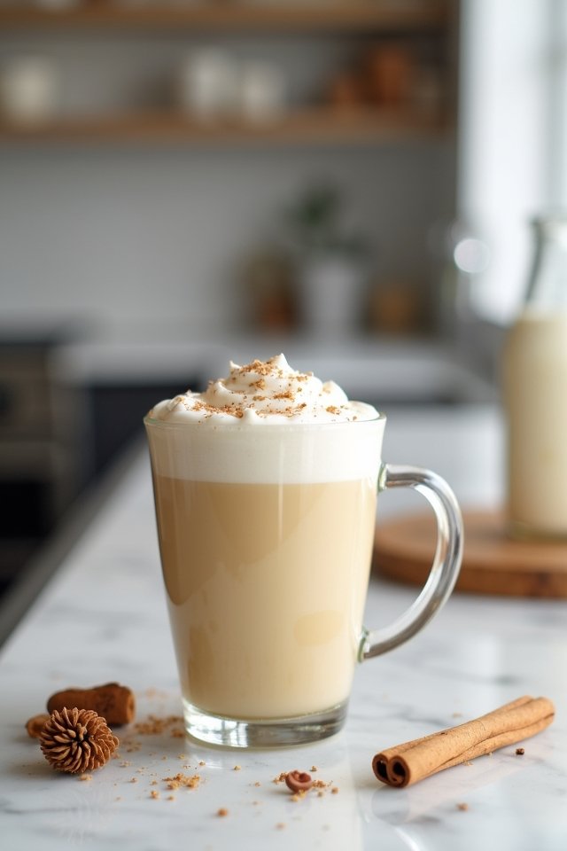 homemade gluten free eggnog latte