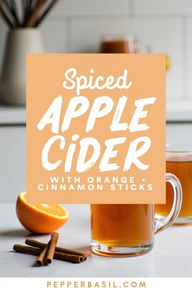 spiced apple cider with orange