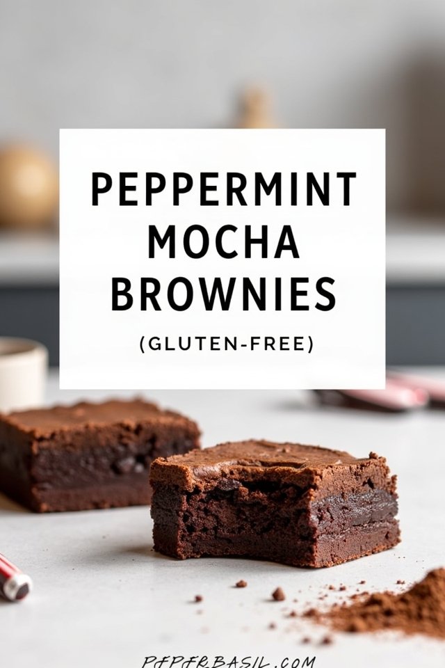 peppermint mocha brownies gluten-free