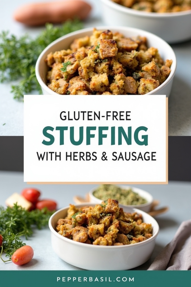 gluten-free stuffing with herbs sausage