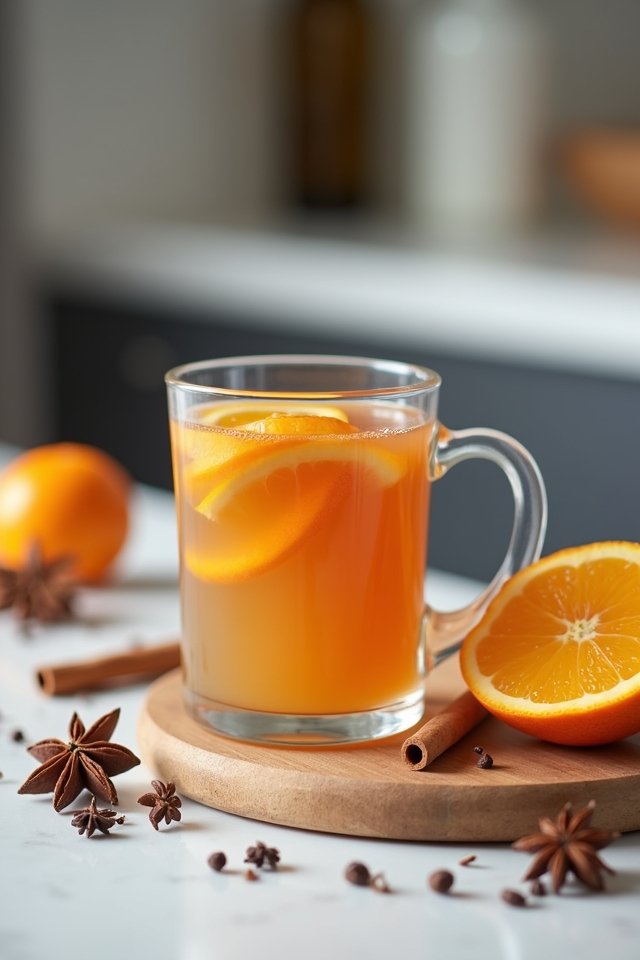 warm spiced apple beverage