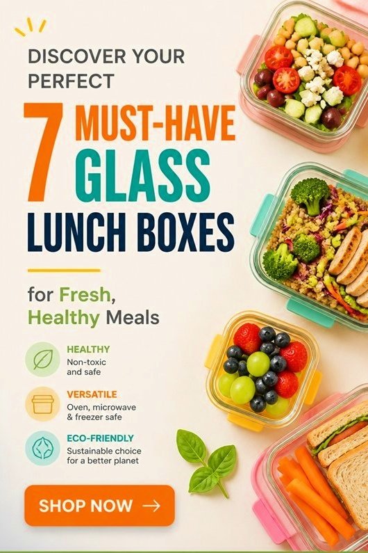 Discover 7 must-have glass lunch boxes for fresh, healthy meals. Eco-friendly, versatile, and non-toxic options available!