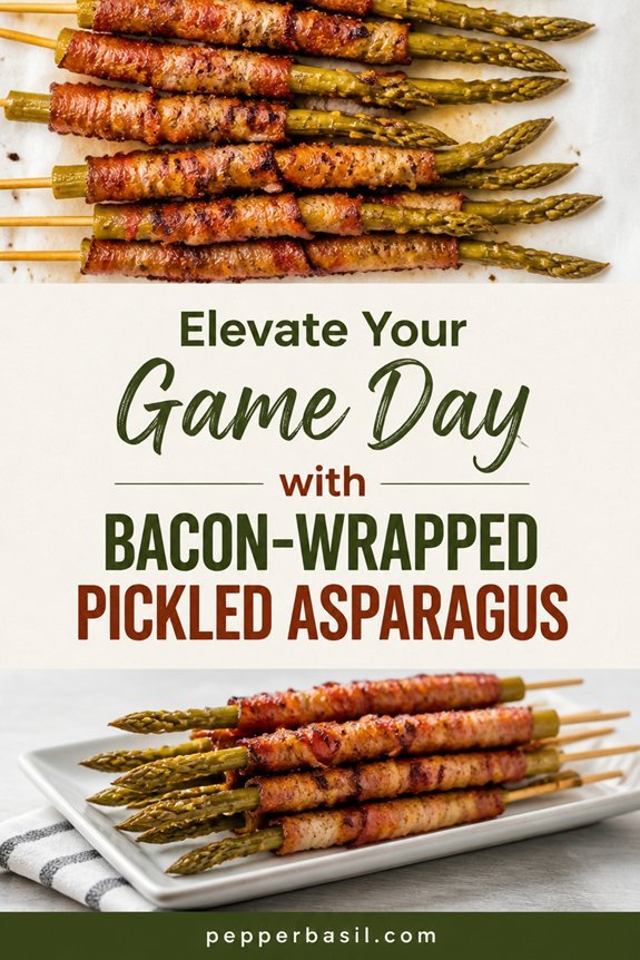 bacon wrapped pickled asparagus