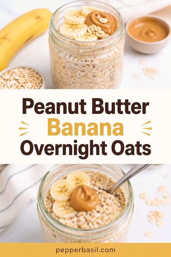 banana peanut overnight oats