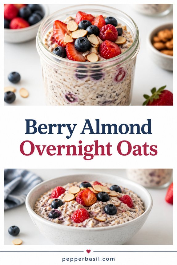 berry almond overnight oats