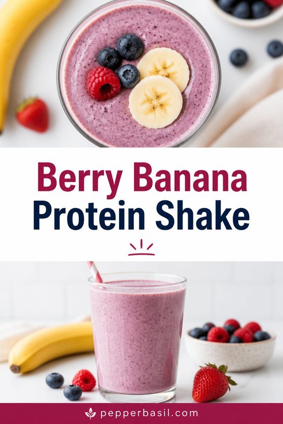 berry banana protein shake