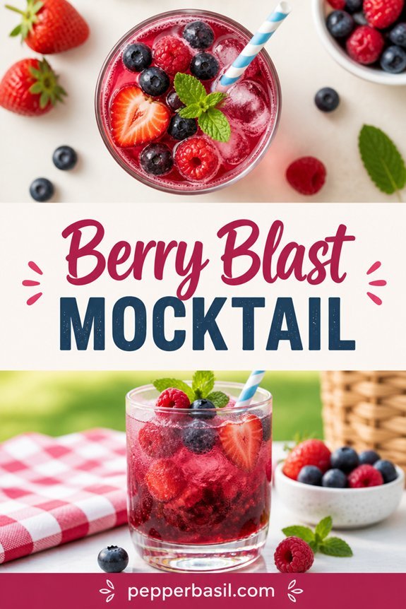 berry smoothie mocktail recipe