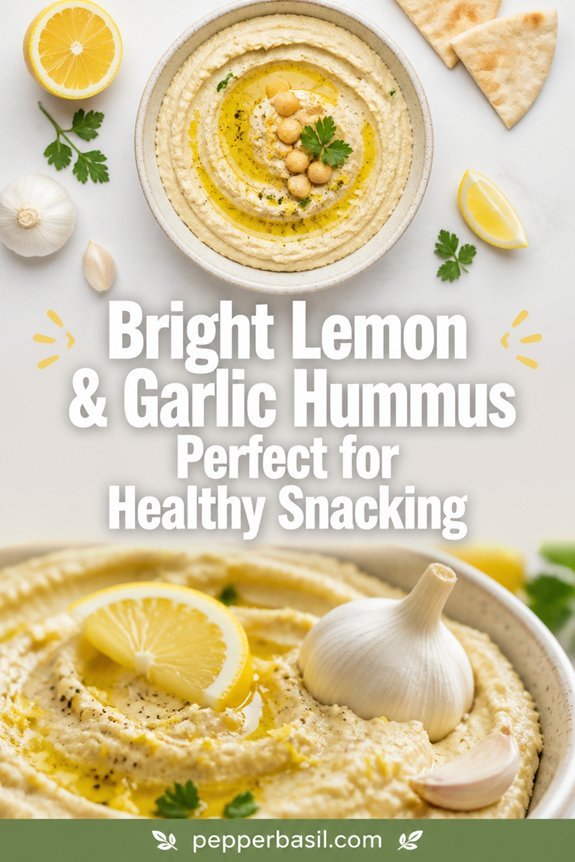 bright creamy lemon hummus