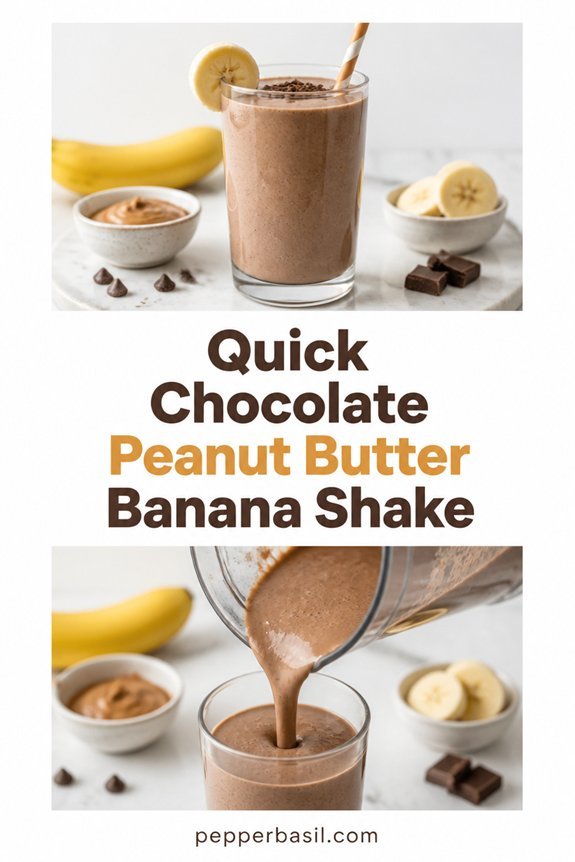 chocolate peanut butter banana shake