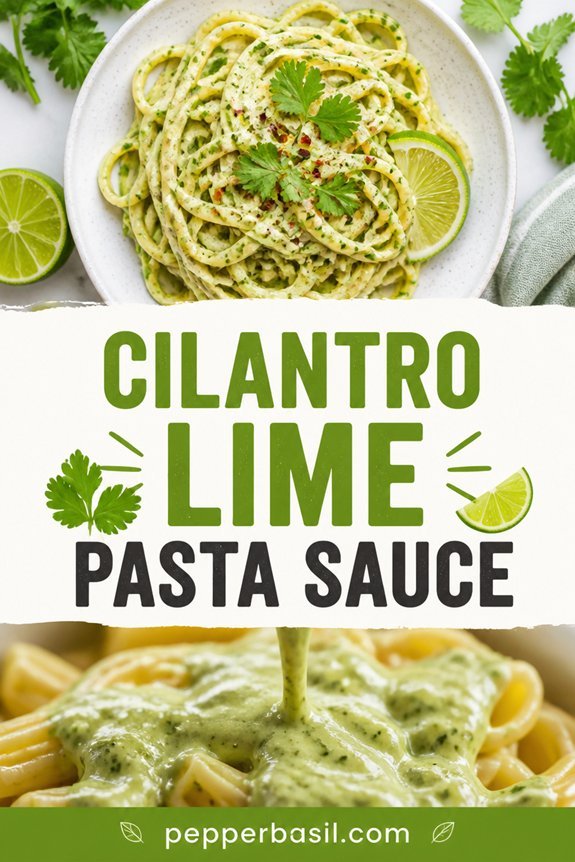 cilantro lime pasta sauce